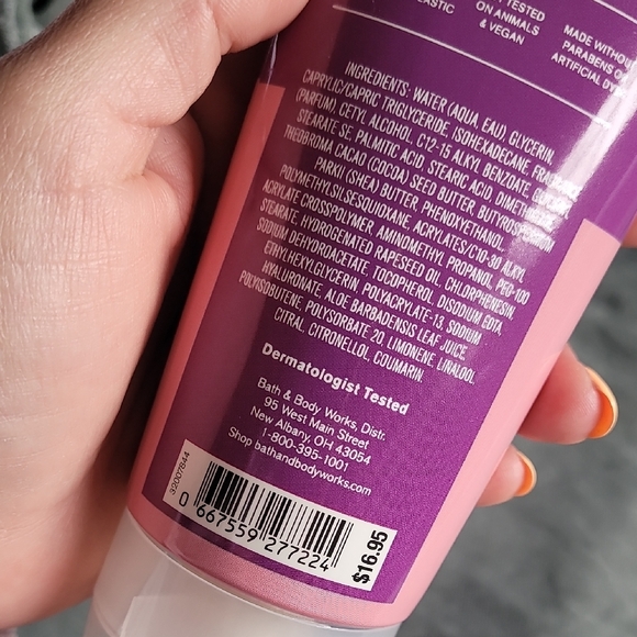 Bath & Body Works Fruity Sherbet Body Cream - Purple and Pink - Picture 3 of 4